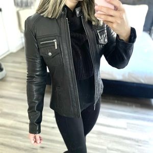 Michael Kors Black Leather Jacket